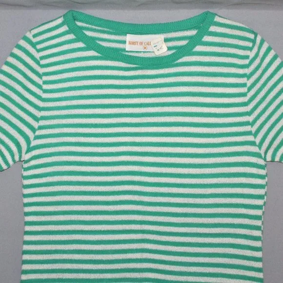 Vintage Koret of California Women's Shirt Size Medium Knit Striped Top - Picture 5 of 8